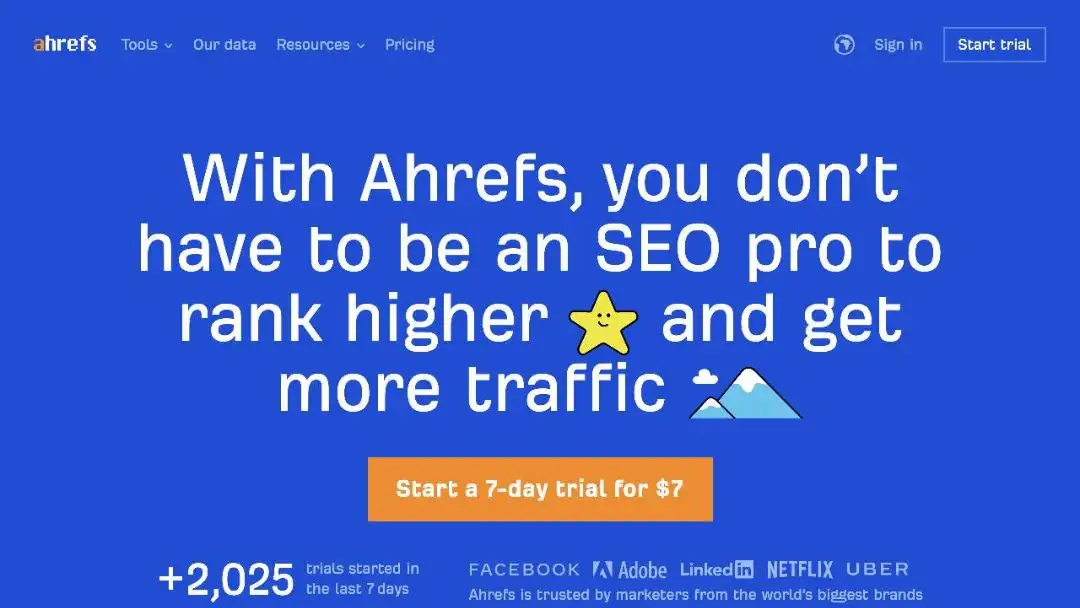 ahrefs digital marketing tool for dentists