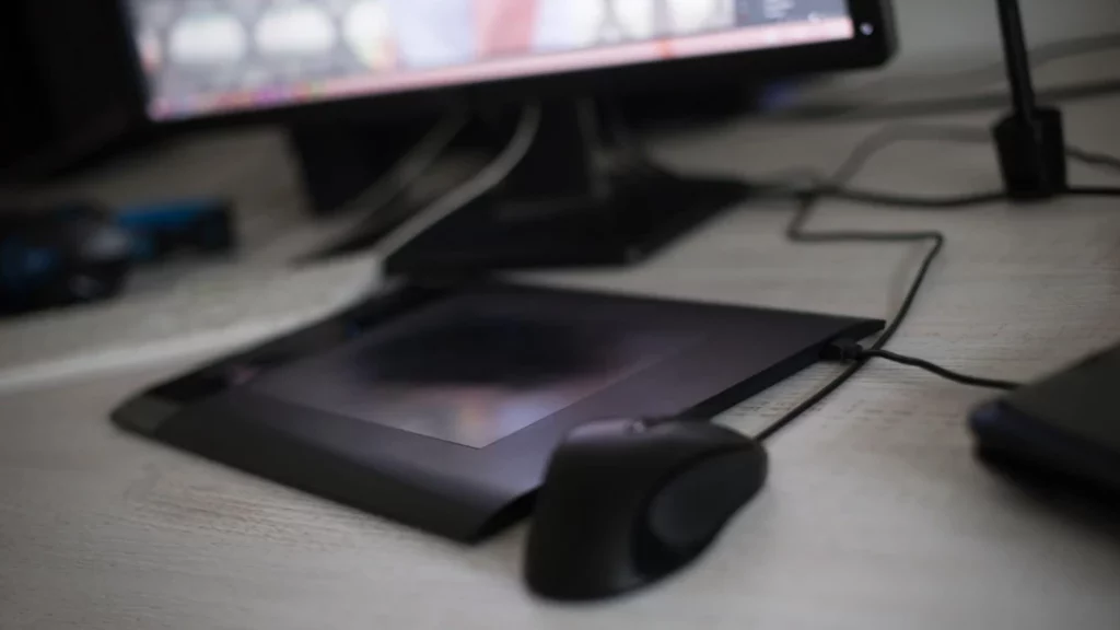 ai graphic assets design concept computer with mouse