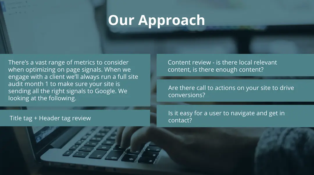 best local seo approach small businesses