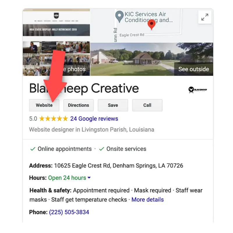blaksheep creative gmb website backlink