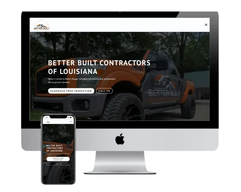 blaksheep creative web design baton rouge better built contractors mockup
