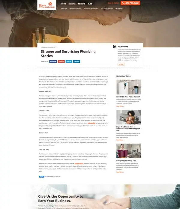 blog post for plumbers scary and surprising stories