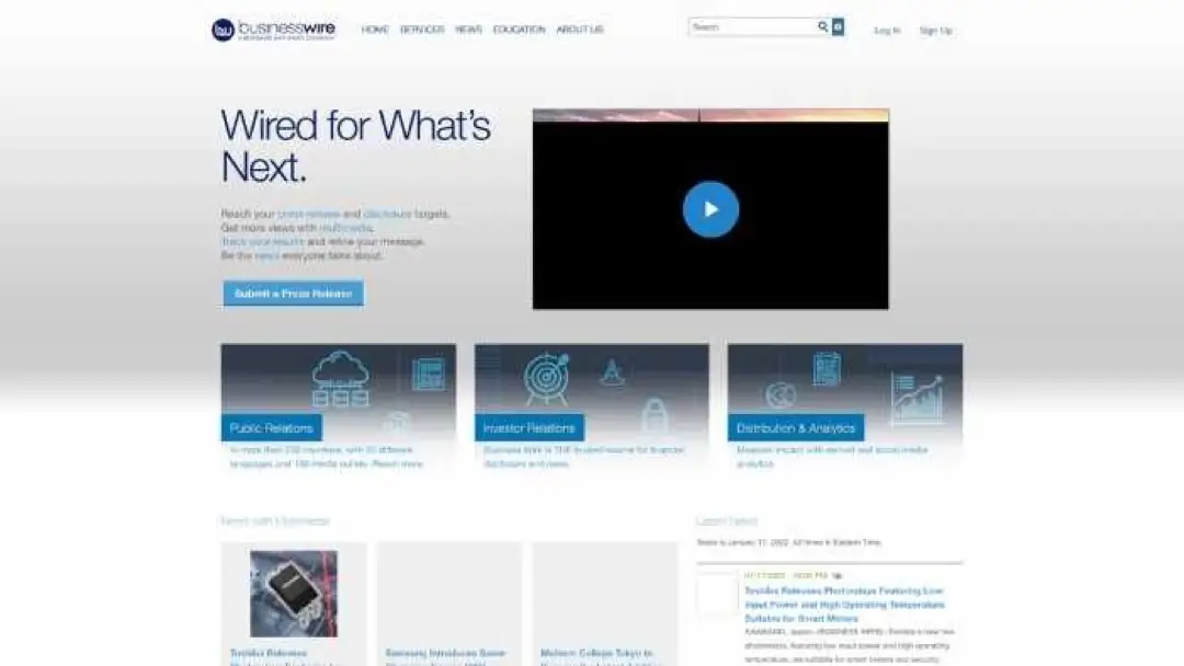 businesswire press release distribution seo