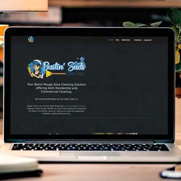 bustin suds cleaning company website design denham springs