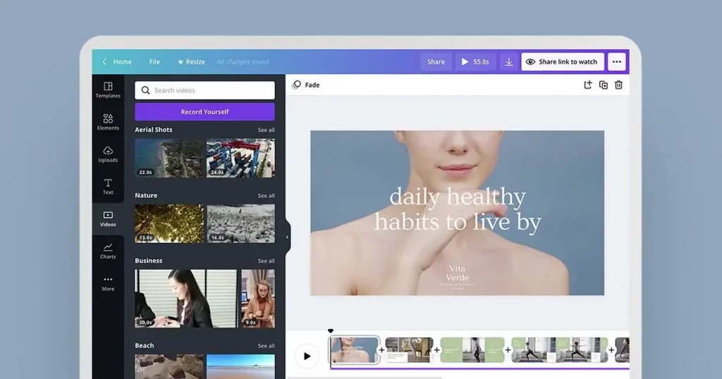 canva vs picmaker video options