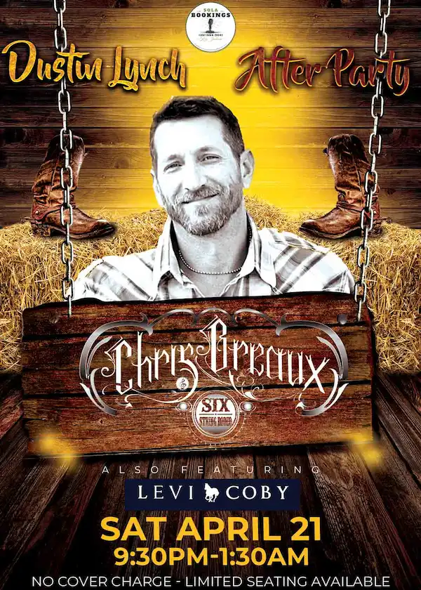 chris breaux and six string rodeo paragon casino club mezazz flyer