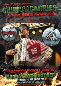 chubby carrier halloween concert flyer