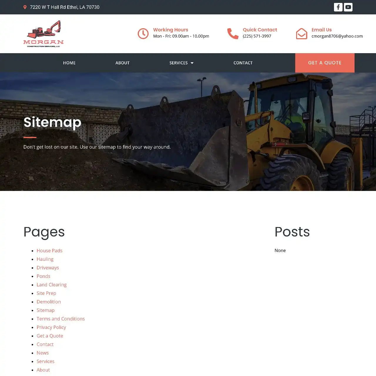 construction website https morganconstructionservicesla.com sitemap