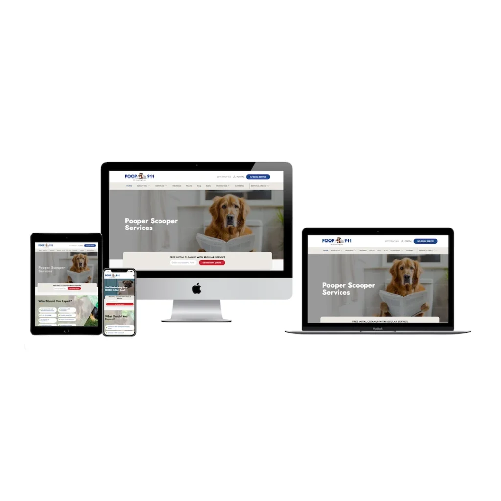 doggy waste removal business website