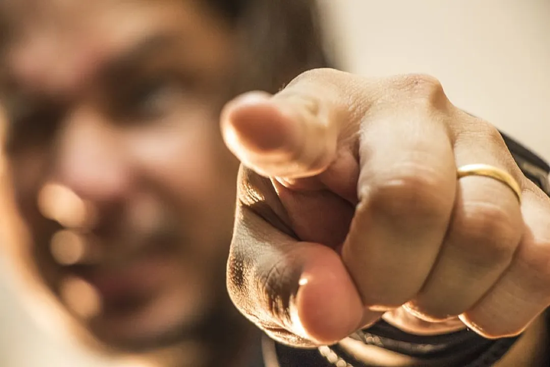 finger gesturing hand male agency owner advice