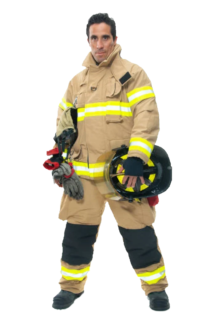 firefighter isolated trans bg background removed