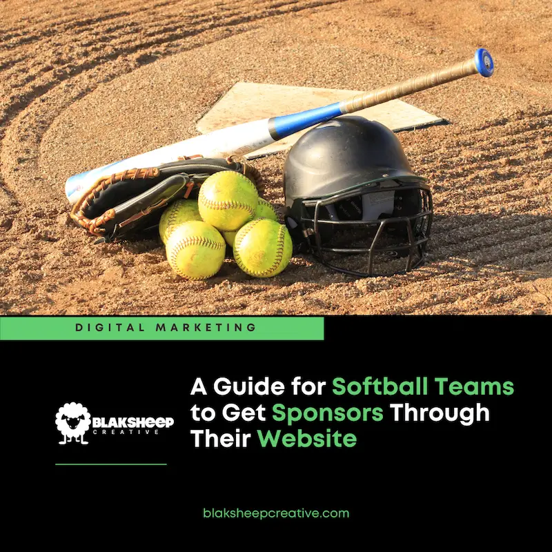 get more sponsors through softball website concept 1
