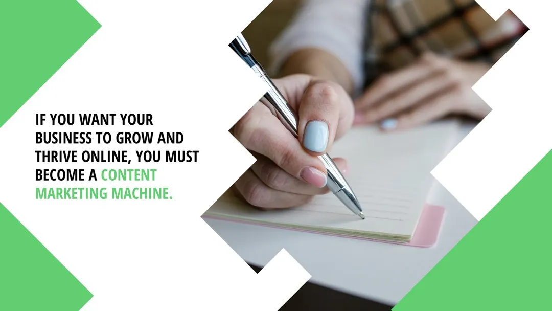 highly converting website content marketing machine