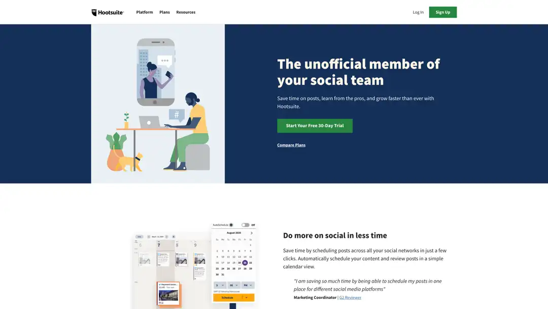 hootsuite digital marketing tool for dentists baton rouge