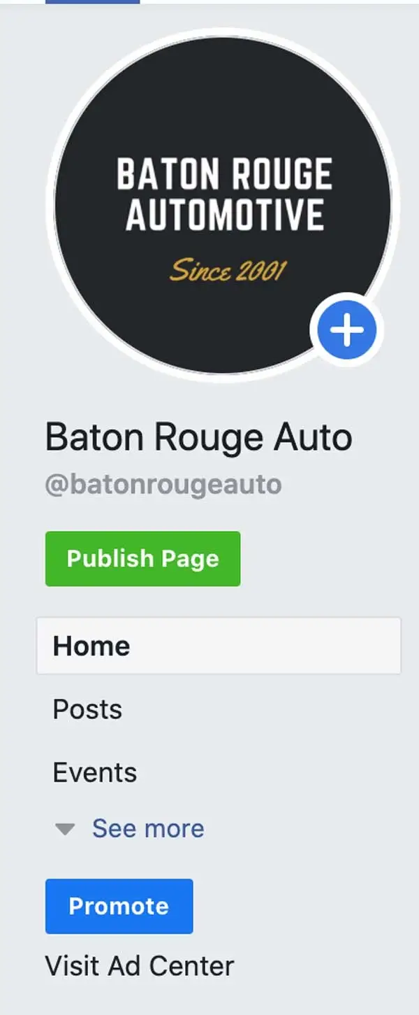 how to publish facebook business page