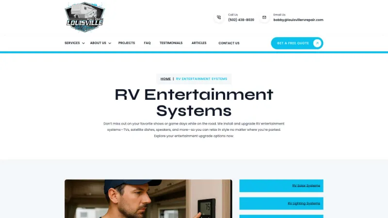 https louisvillervrepair.com service rv entertainment systems