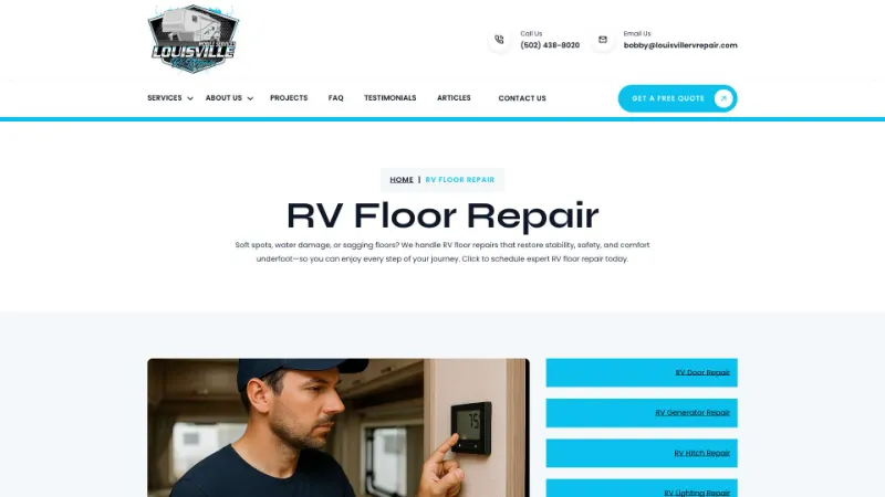 https louisvillervrepair.com service rv floor repair