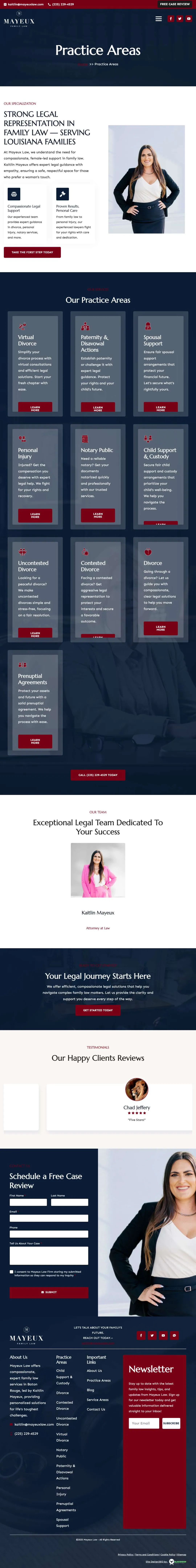 https mayeuxlaw.com practice areas