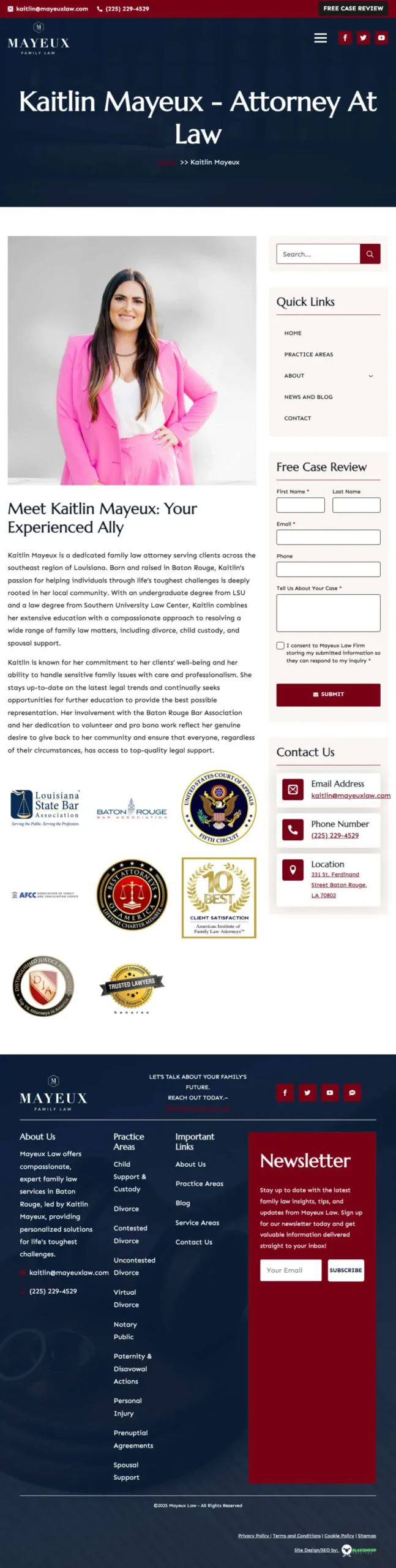https mayeuxlaw.com team kaitlin mayeux