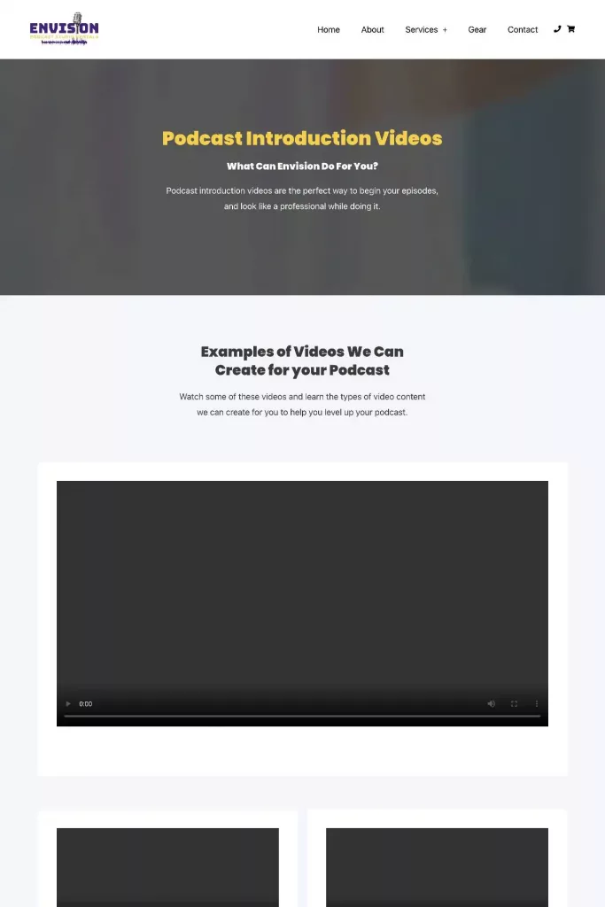 https envisionpodcaststudio.com services podcast marketing podcast introduction video