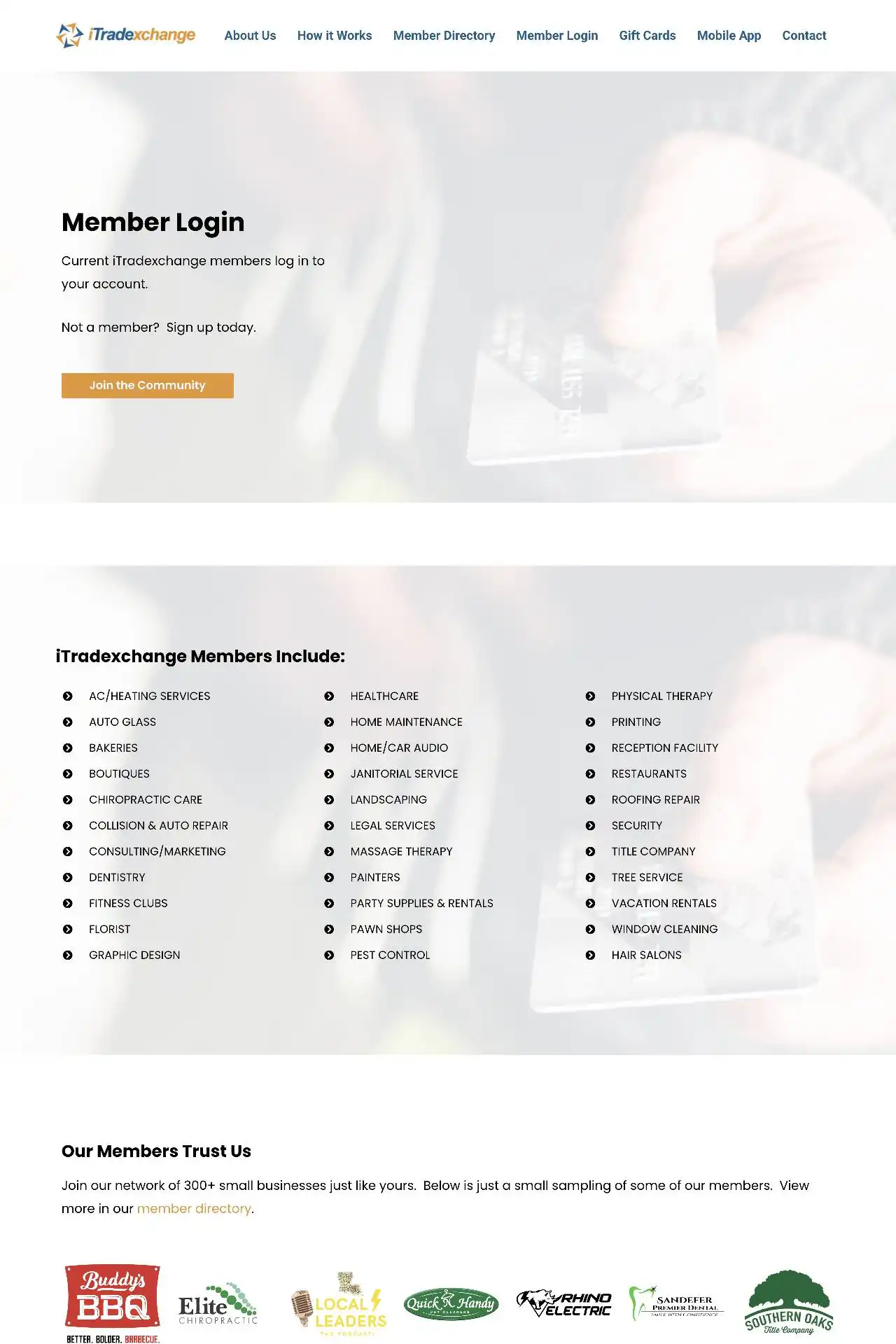https itradexchange.biz member login