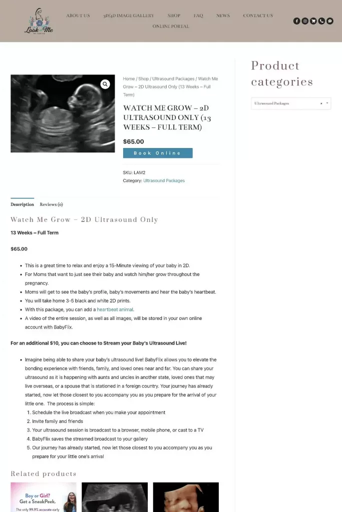 https lookatme4dimaging.com shop ultrasound packages watch me grow 2d only
