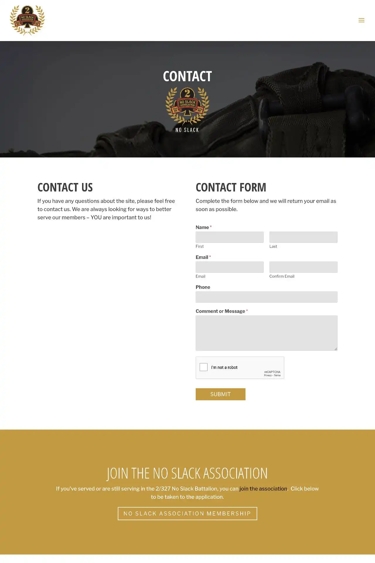 https noslackassociation.com contact