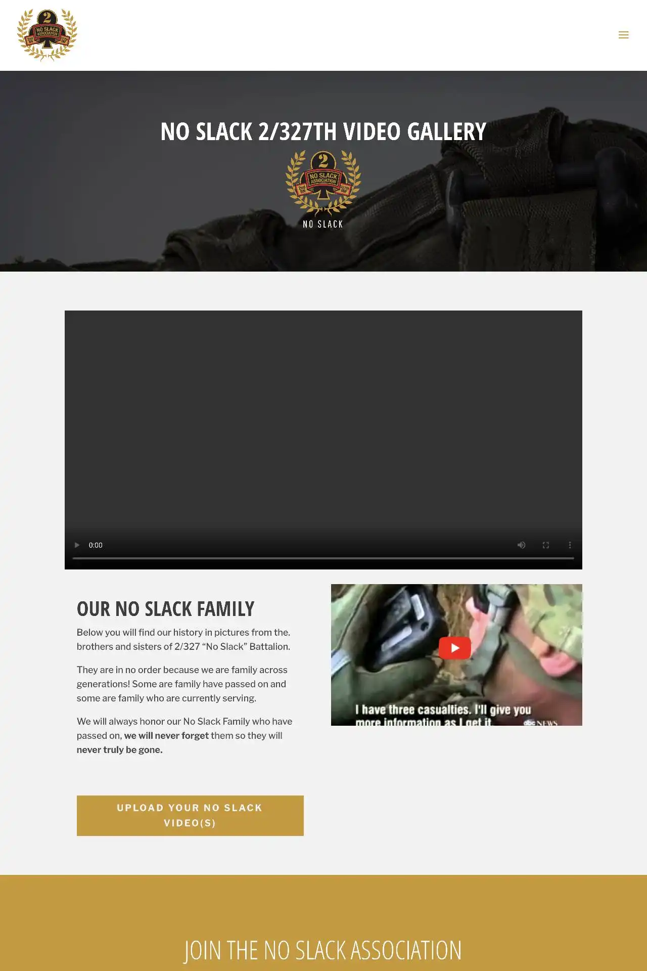 https noslackassociation.com videos
