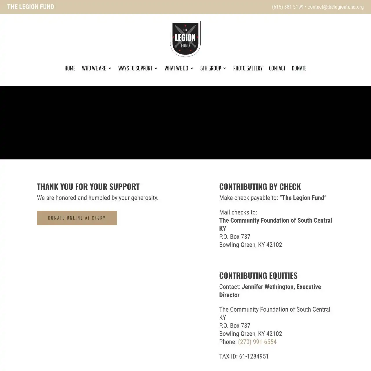 https thelegionfund.org donate