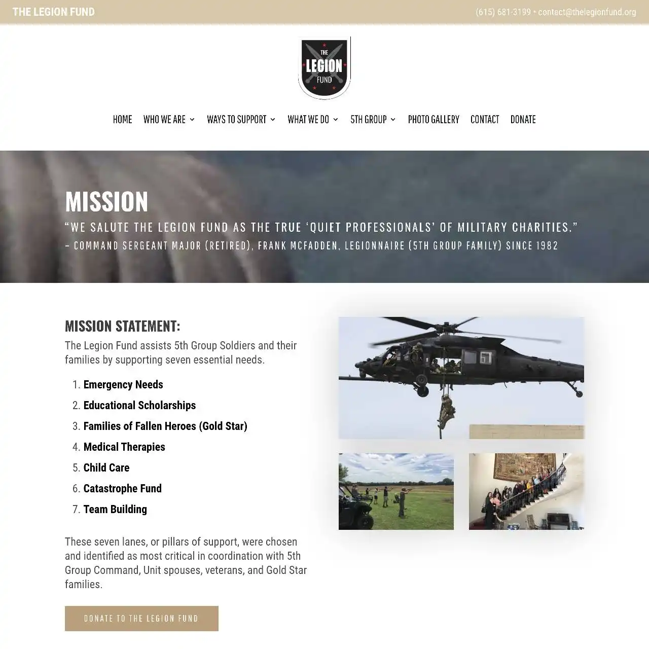 https thelegionfund.org mission