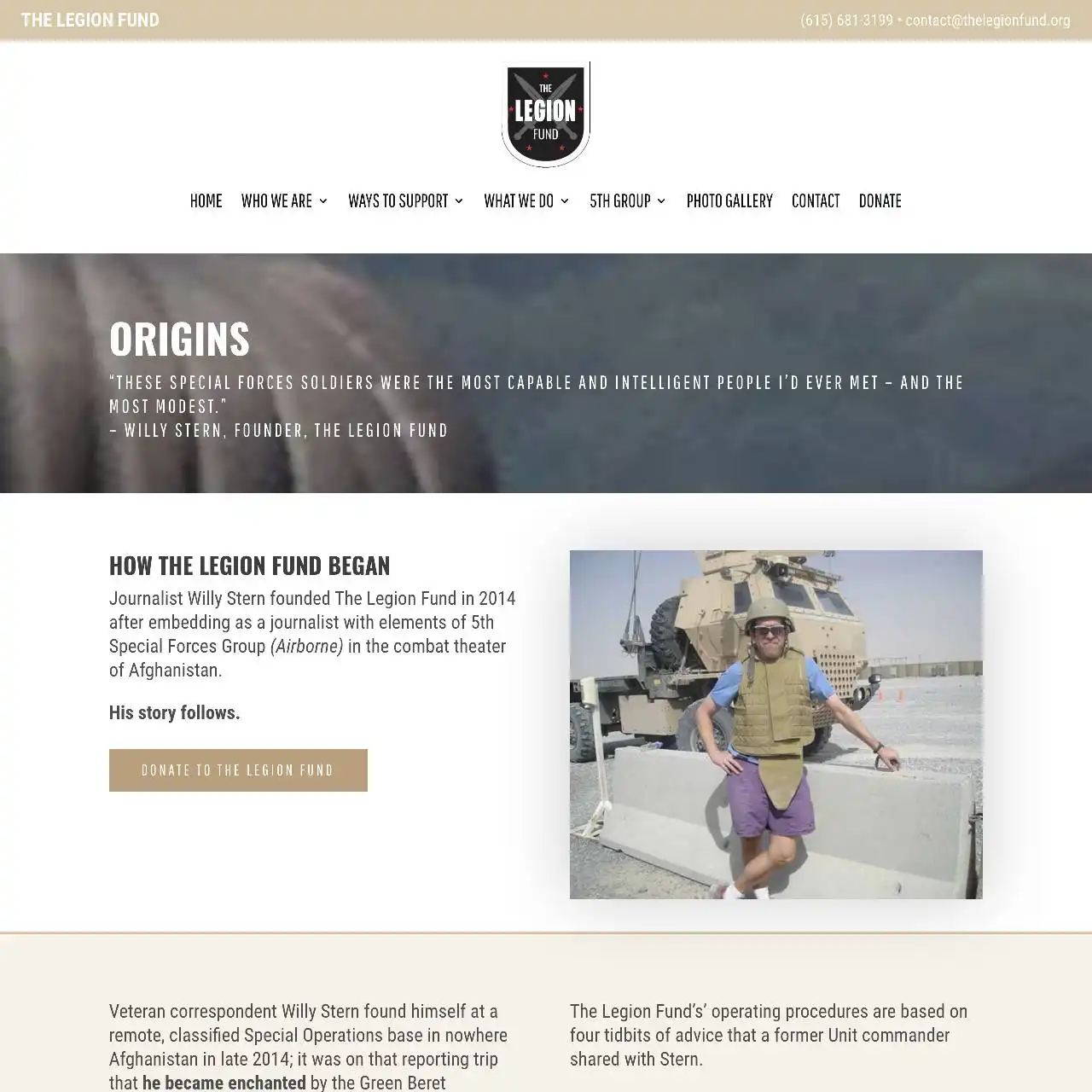 https thelegionfund.org origins