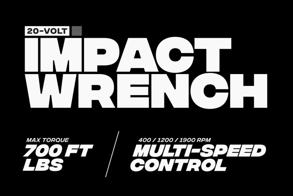 integral cf example of bold typography
