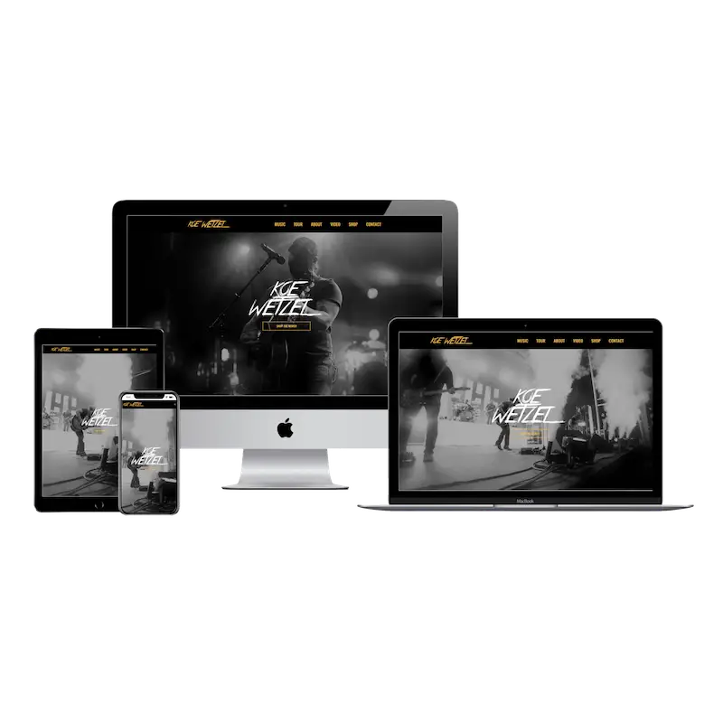 koe wetzel band digital marketing website