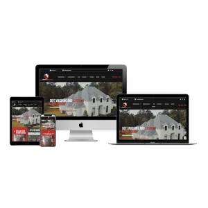 la softwash website redesign project mockup