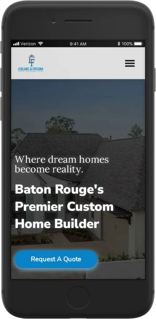leblanc fresina contractor website design baton rouge la
