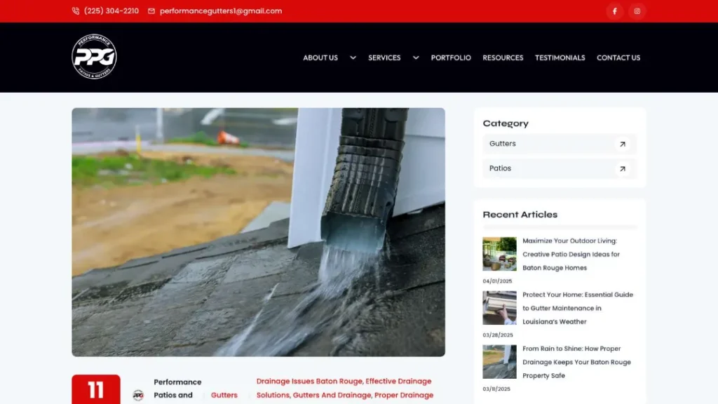 new https performancepatioandgutters.com how drainage solutions protect baton rouge homes