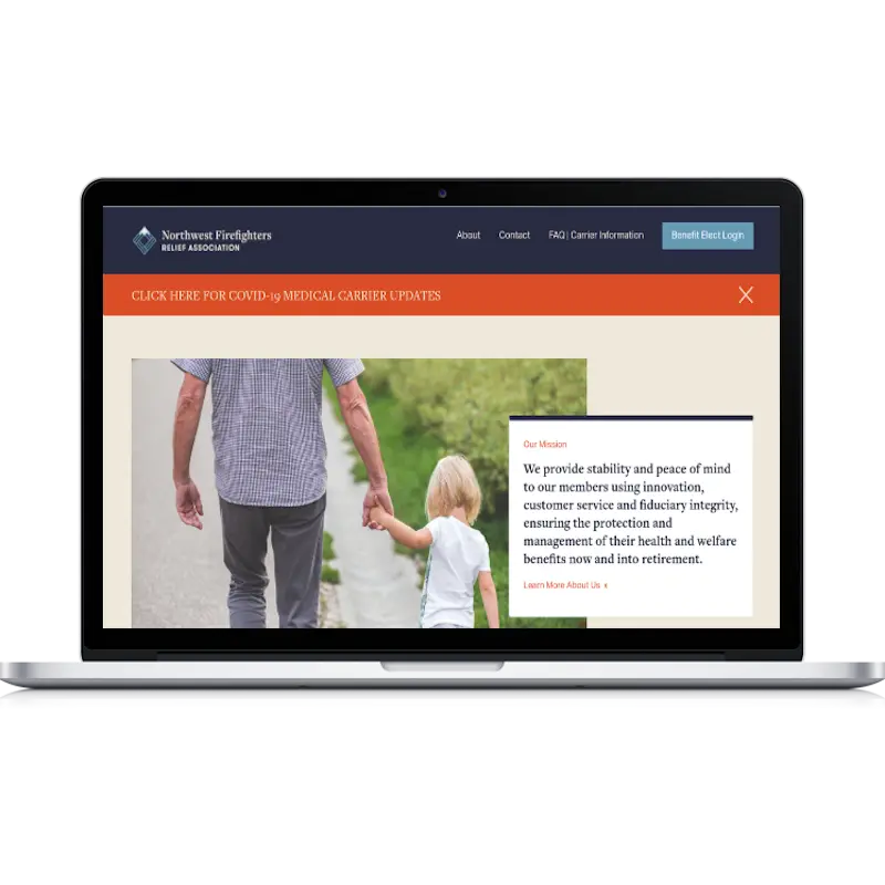 northwest spokane firefighters association union website design