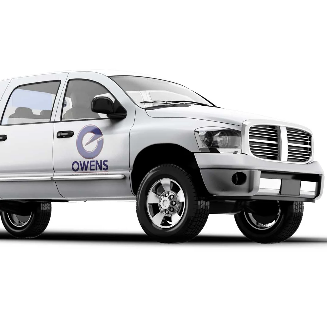 owens electrical contractors walker louisiana work vehicle mockup