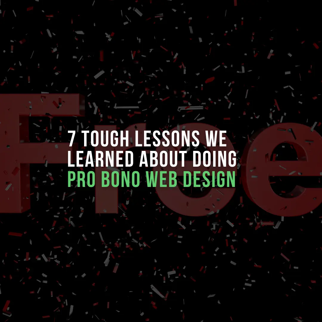 pro bono webdesign lessons