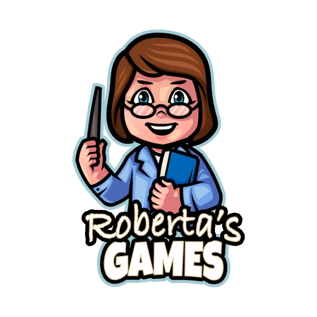 robertas games logo design by blaksheep creative