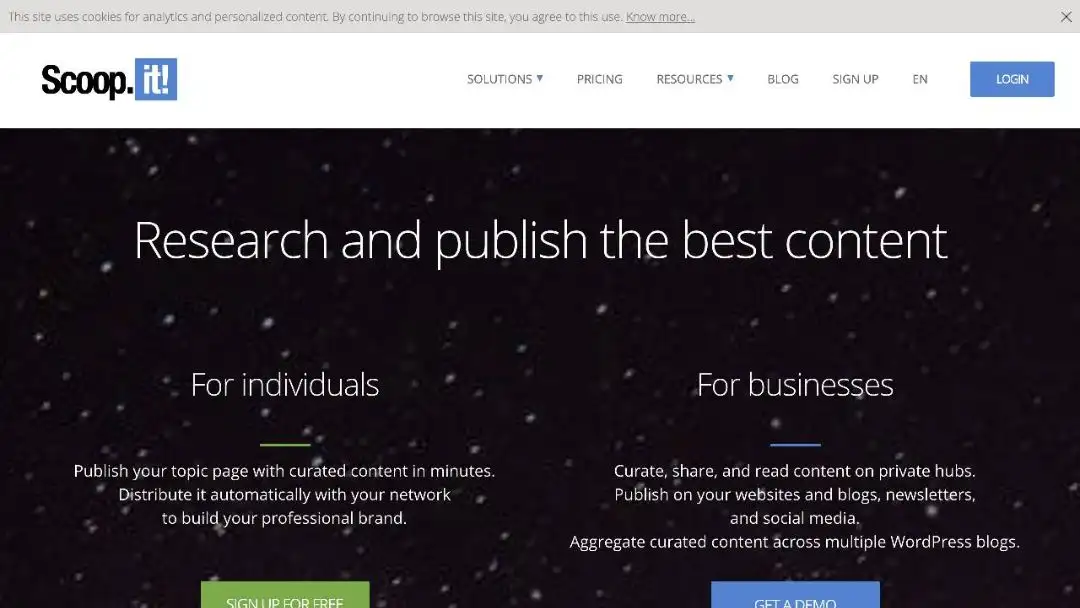 scoopit digital marketing tool for dentists