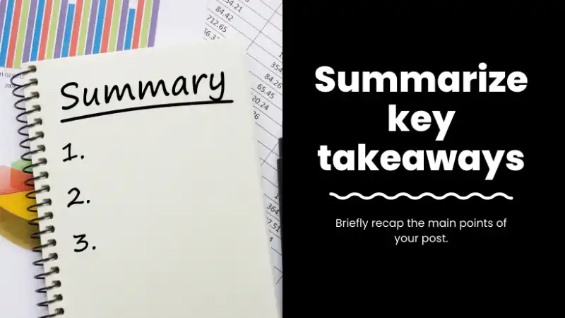 summarize key takeaways