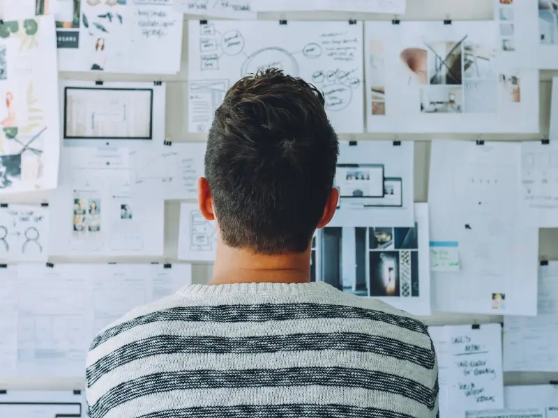website design process brainstorming
