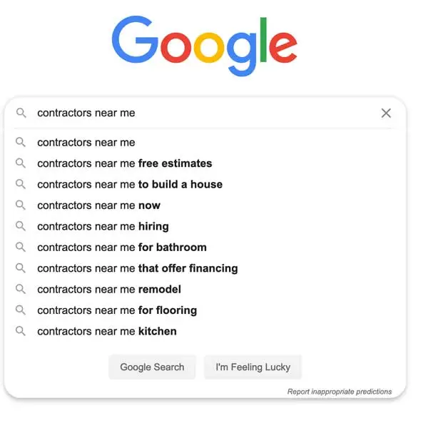 website for contractor marketing google contractors near me
